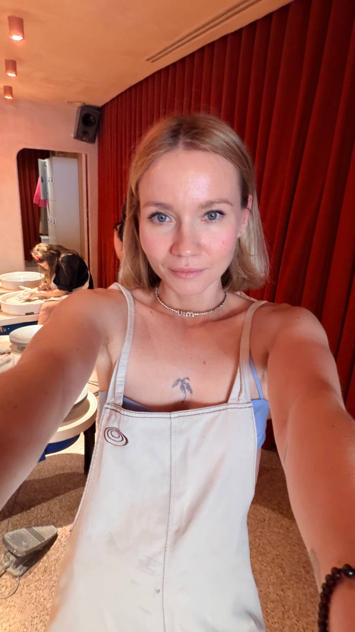 Daria, an artist who took part in the workshop